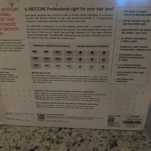 iRestore Professional Hair Growth Device - Picture 2 of 2